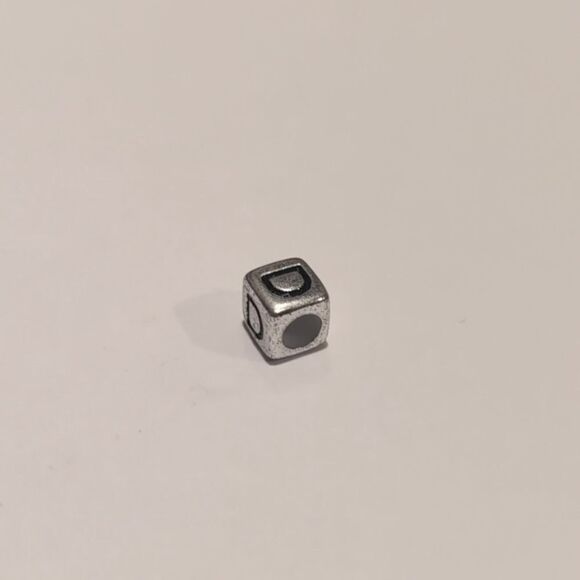 Silver D Spacer Charm for Pandora Style‎ Bracelet - Picture 5 of 5